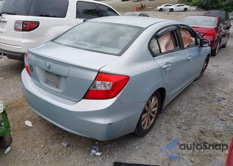 2012 Honda Civic Ex from USA, damaged, VIN 19XFB2F89CE038190